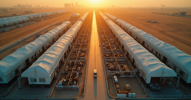 Doctors performing surgery in a GCC hospital